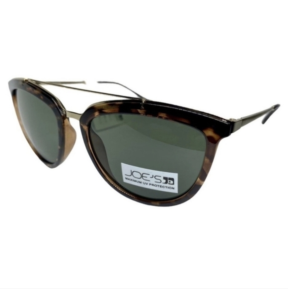 NWT Joe's Jeans Tortoise Aviator Sunglasses With Box - Picture 2 of 6